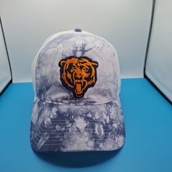 Chicago Bears Tie Dye Trucker Snapback Patch Hat Cap NFL The Game Cotton - Picture 1 of 7